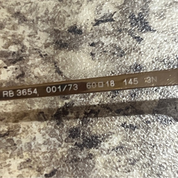 Ray Ban RB 3654 001/73  Gold Frame Sunglasses - Picture 4 of 9